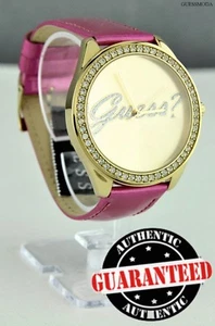 NEWEST! Luxury GUESS Ladies Watch Pink Stainless Steel Leather U0570L4 USA - Picture 1 of 1