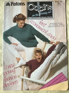 Patons Odpins knitting pattern book. 11 designs, young fashion - Picture 1 of 10