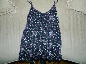 Girl's Justice Black Sheer Top w/Stars Size 14 - Picture 1 of 3