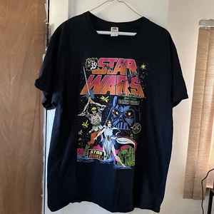 star wars luke battles darth vader retro comic cover t shirt mens size Large - Picture 1 of 4
