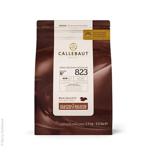 Receta Callebaut Nº 823 Mejor chocolate con leche belga con 33,6 % cacao 5,5 libras - Imagen 1 de 2