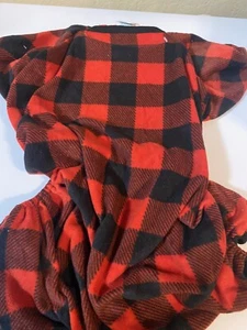 Wondershop RED & BLACK BUFFALO PLAID FLANNEL PAJAMAS PUPPY/DOG LARGE - Picture 1 of 1