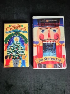 Nutcracker & White Christmas VHS Movies - Imagen 1 de 7