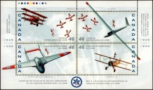 Canada Stamps — Souvenir sheet — 1999, Canadian International Air Show #1807 MNH - Picture 1 of 1