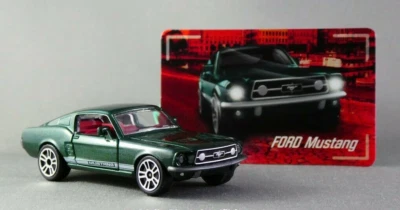 MAJORETTE VINTAGE FORD MUSTANG 290A-2 SCALA 1/64 DIE-CAST METAL CARS 7,5CM NUOVO - Immagine 1 di 4