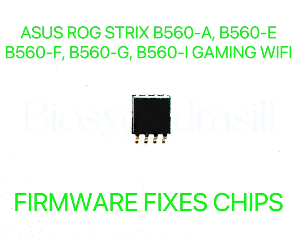 ROG STRIX B560-A, B560-E, B560-F, B560-G, B560-I GAMING WIFI, FIRMWARE BIOS CHIP Foto 1 de 1