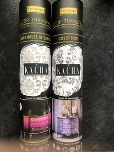 Silver House of Damask - Kacha Silver Foil Transfer - Re-design with Prima - Picture 1 of 5