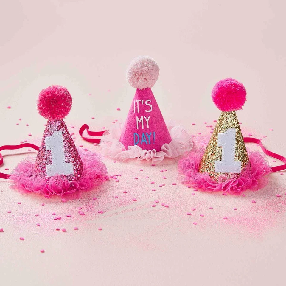 Sombrero Mud Pie E2 Bebé Niña It's My Birthday Day Partytime 10660005 SIN SONIDO Foto 1 de 1