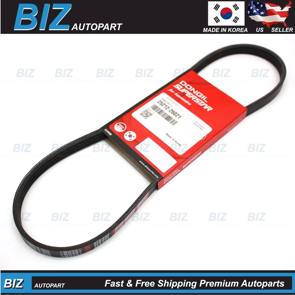 OEM Alternator Belt for 1996-2011 Accent 2006-2011 Kia Rio Rio5 # 25212-26021 Foto 1 de 4