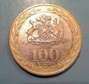 Chile 100 Pesos coin 2006 - Picture 1 of 2