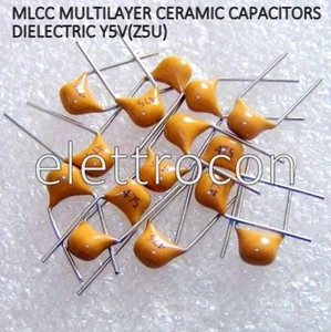 10 Pezzi 4,7uF 50V 20% Condensatori in ceramica multistrato MLCC dielettrico Y5V - Imagen 1 de 1