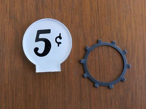Plástico de entrada de moneda de 5 centavos para caja de pared Wurlitzer modelo 3031 - Imagen 1 de 2