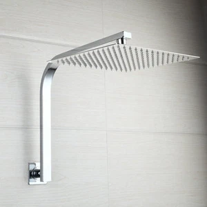 Cabeza de ducha cuadrada de ducha y cuello de cisne de 8"" de acero inoxidable duradero para baño - Imagen 1 de 6