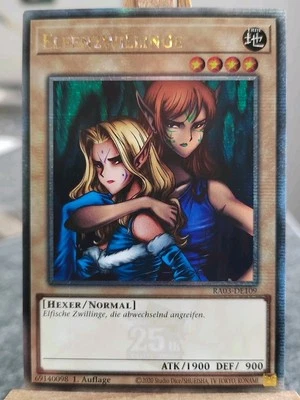 ELFENZWILLINGE - RA03-DE109 Quarter Century Secret Rare / 1. Auflage Near Mint - Bild 1 von 2