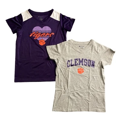 Pack de 2 camisetas Champion para jóvenes niñas manga corta con logotipo de equipo Foto 1 de 2