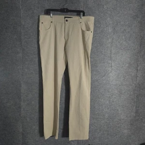 Bugatchi Chinohose Herren W38 L34 Khaki Gerades Bein Baumwollmischung Freizeit Elegant Einfarbig - Bild 1 von 12