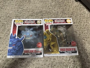 Yu-Gi-Oh! Winged Dragon Of Ra #1098 & Obelisk #797 GameStop Exclusive Funko Pops - Picture 1 of 8