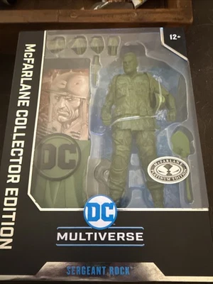 McFarlane Toys DC Multiverse Sargento Rock Persecución Platino Edición Coleccionista Nuevo Foto 1 de 2