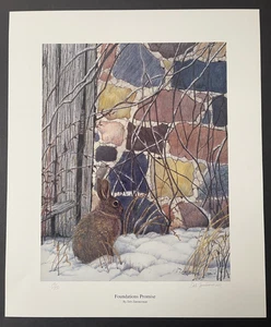 Art Signed, Wisconsin Artist, Limited Edition, Birds, Deb Zimmerman, Rabbit - Picture 1 of 5