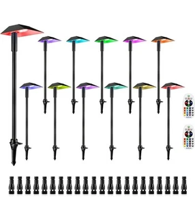 5W RGBW Low Voltage Landscape Lights LED Pathway Lights with Connectors,IP66 ... - Picture 1 of 4