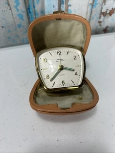 Vintage Linden Black Forest Mechanical Travel Alarm Clock West Germany TESTED - Picture 1 of 9