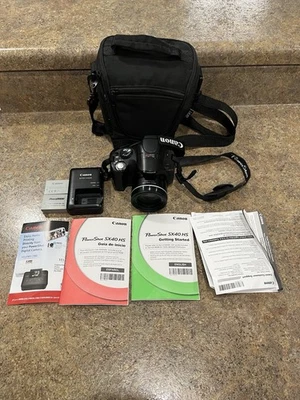 Canon PowerShot SX40 HS 12.1MP Camera W/Charger 2 Batteries WORKS READ DESC - Image 1 of 4