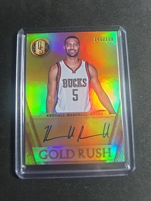2014-15 Panini Gold Standard Gold Rush /199 Kendall Marshall #11 Auto - Image 1 of 2