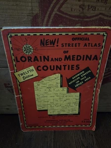 Official Street Atlas of Lorain and Medina Counties Ohio 12th Edition 1980 - Picture 1 of 6