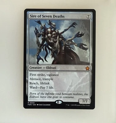 Magic the Gathering: Sire of Seven Deaths Foundations Regular NM - Image 1 of 2