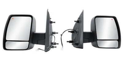 Left+Right Side Door Mirror Power Heated Textured for 12-21 Nissan NV1500 2500 - Image 1 of 4