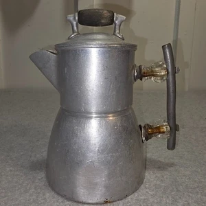 Vintage Wear Ever Aluminum Coffee Pot Percolator Complete 1960's - Picture 1 of 16