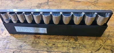 Craftsman 11Pc-V-Series 12Pt 1/2"Dr SAE Deep Socket Set 1/2”-1 1/8” With Tray - Image 1 of 4