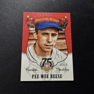 2014 Panini Hall of Fame Diamond Kings Red /75 Pee Wee Reese #60 HOF - Picture 1 of 2