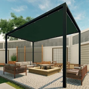 PATIO 6-12FT Green Straight Edge Sun Shade Sail UV Resistant for Yard Garden - Picture 1 of 9