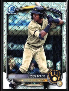 2025 Bowman Chrome Jesus Made #BCP-245 Prospects Mojo Milwaukee Brewers - Bild 1 von 2