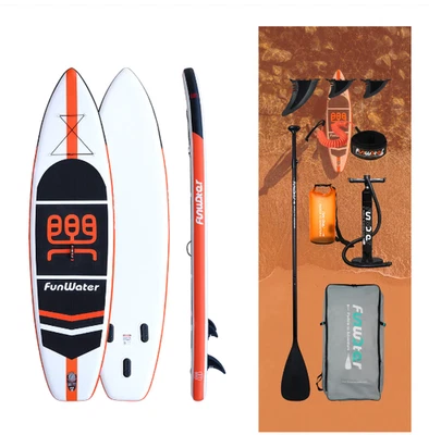 Tabla de remo de pie FunWater 11'x33''x6'' ultraligera (20,4 libras) inflable... Foto 1 de 2