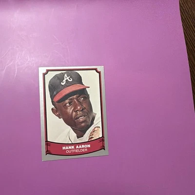 Tarjetas coleccionables Pacific 1988 #1 tarjeta de béisbol Hank Aaron, Bravos Foto 1 de 2