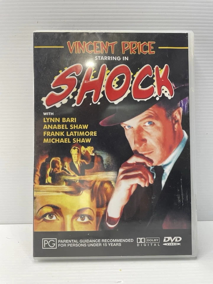 Shock (DVD, 1946) - Region All Australia Free Postage Vincent Price - image 1 of 1