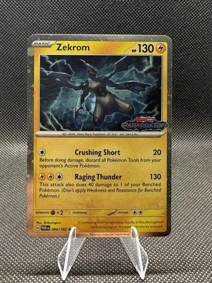 Zekrom 066/182 SV04: Paradox Rift Stamped Promo Cosmos Holo - Image 1 of 2