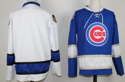 NHL MLB Replica Chicago Cubs Hockey Jerseys. Any name and number you want - Image 1 of 4