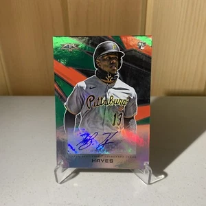 /75 KeBryan Hayes Rookie Green Autograph Pittsburgh Pirates AV-KH 21' Topps Fire - Picture 1 of 3