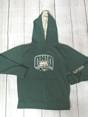 Colosseum Ohio Bobcats Hoodie Youth 12/14 Green - Image 1 of 4