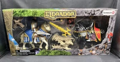 Schleich Eldrador 42220 Reyes a caballo con tesoro de dragón NUEVO SELLADO RARO Foto 1 de 4