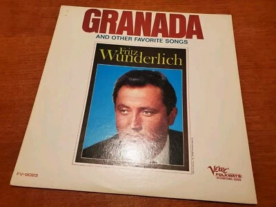 FRITZ WUNDERLICH - GRANADA | VINYL 12" | SEHR GUTER ZUSTAND - CUT OUT COVER - Bild 1 von 3