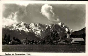 FARCHANT Bayern ~1950/60 Teilansicht, Fernansicht mit Zugspitze Zugspitzgruppe - Picture 1 of 2