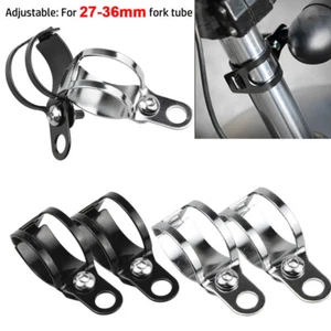 27mm-36mm Motorcycle Fork Clamp Headlight Turn Signal Light Mount Holder Bracket - Imagen 1 de 14
