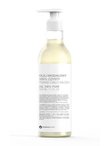 8435045201365 Olej migdałowy 100% czysty do twarzy ciała i włosów pompka 500ml B - Bild 1 von 1