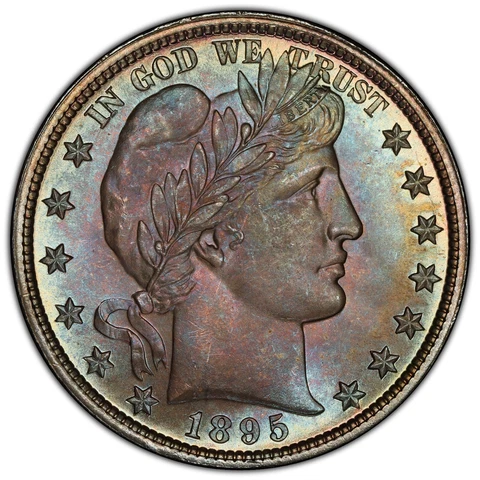 POP 2/0 1895 50C MS67 PCGS Tied For Finest Barber Half Dollar  |  Paradime Coins Cover