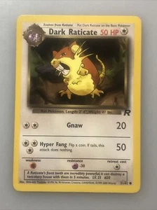1st Edition Dark Raticate 51/82 - Team Rocket - Pokemon Card - Near Mint (NM) - Picture 1 of 6