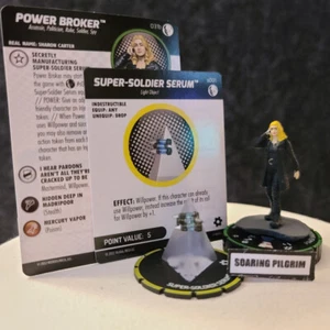 POWER BROKER & SUPER-SOLDIER SERUM - 031b & s001 - PRIME Disney + Plus Heroclix - Picture 1 of 1